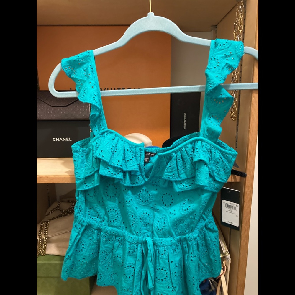 Sold out, BRAND new Guess eyelet top